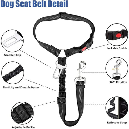 Safe Ride Dual Dog Seatbelt - LOVON