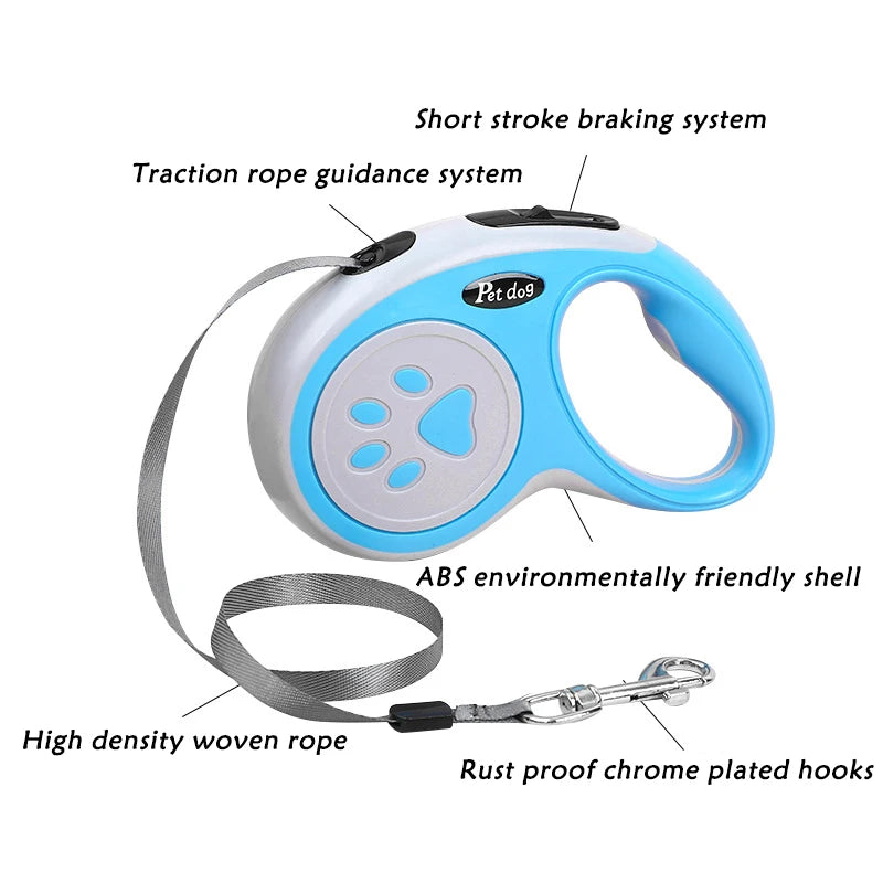 Paw Track Retractable Leash - LOVON