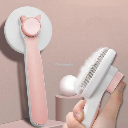 FurEase Self-Cleaning Slicker Brush - LOVON